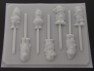 215sp Seven Elves Chocolate or Hard Candy Lollipop Mold